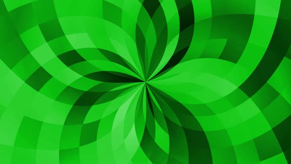 Green Color Twisted Background Animated