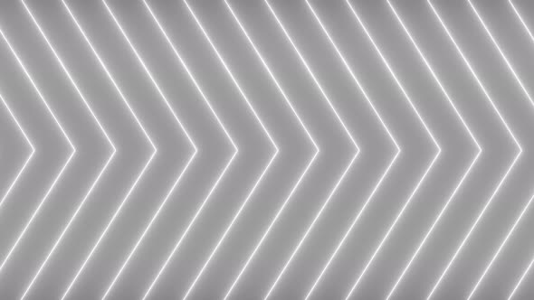 White Color Glowing Neon Line Moving Background Animation