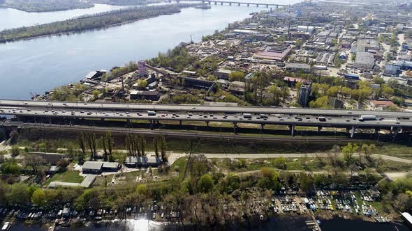 City Traffic on the Bridge