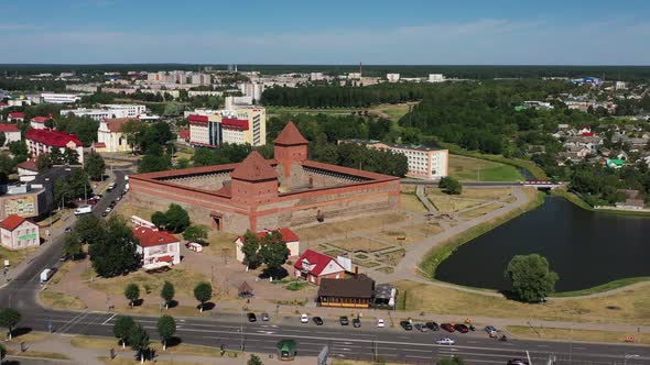 Bird'seye View of the Medieval Lida Castle in Lida