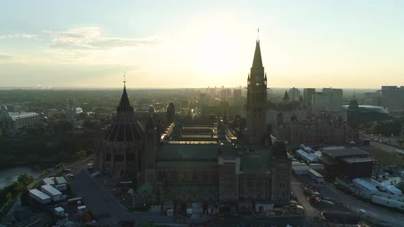 The Parliament Buildings in Ottawa