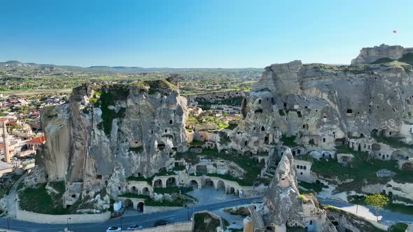 Great hotel in Cappadocia Aerial View 4 K Urgup City