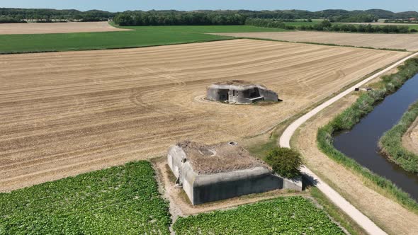 World War 2 WW2 WWii Bunker Fortification Military Defense Structure That Provides a Measure of