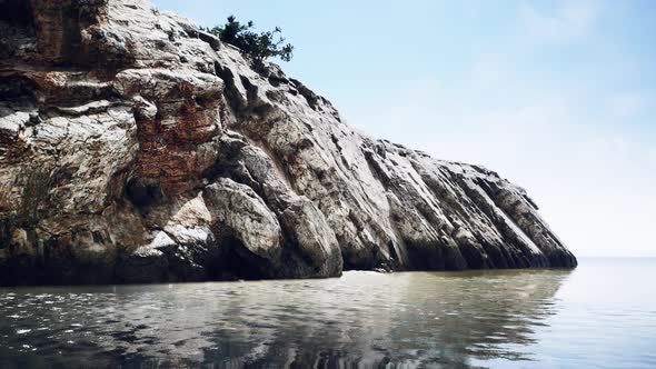 Baltic Sea Coast on the Rocky Island