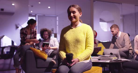 Portrait of a Young Businesswoman As a Team Leader Looking at Camera and Smiling