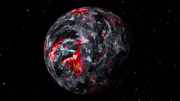Earth planet become a lava planet.