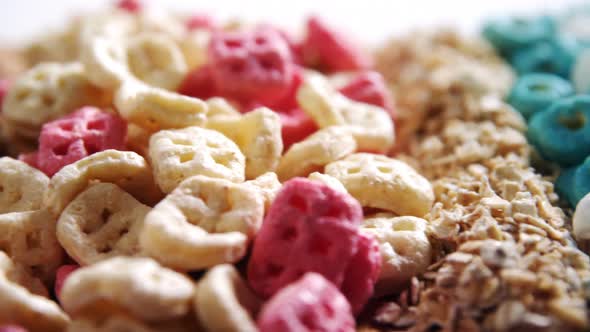 Various breakfast cereals 4k