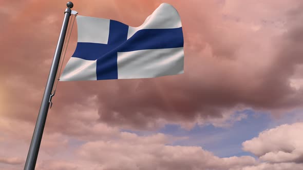 Finland Flag 4K