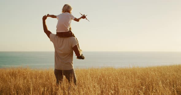 Flying toward the sea together