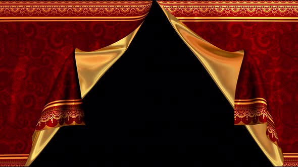 Elegant Stage Pull Up Curtain-Alpha