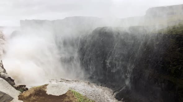 Dettifoss Waterfalls in Iceland Summer Season