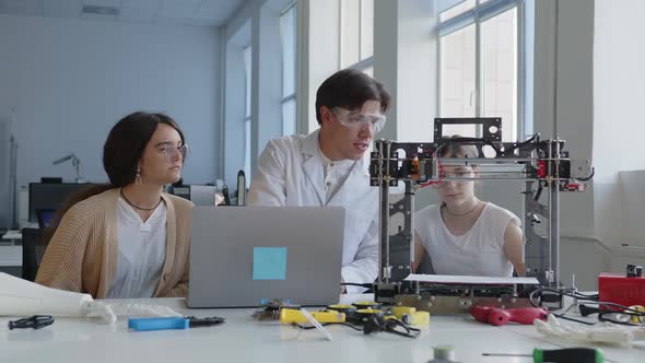 Science Lesson in a Laboratory School