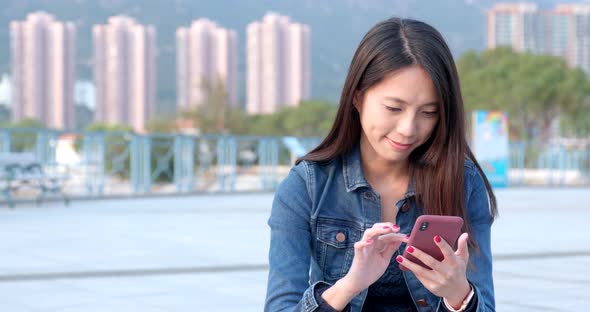 Woman use of smart phone