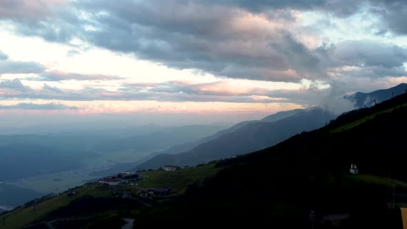 The aerial view of Hakuba