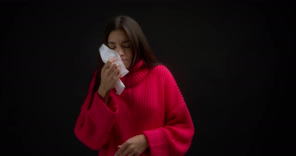 Runny Nose Fever and Cough in a Young Woman