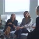 The girls met in the office. Women communicate about the new project and tell stories to each other - VideoHive Item for Sale