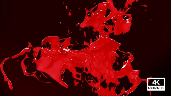Abstract Red Paint Splash V4 alt