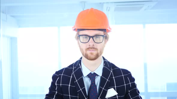  Serious Architectural Engineer with Red Hairs
