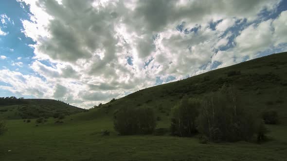 UHD Mountain Meadow Timelapse at the Summer