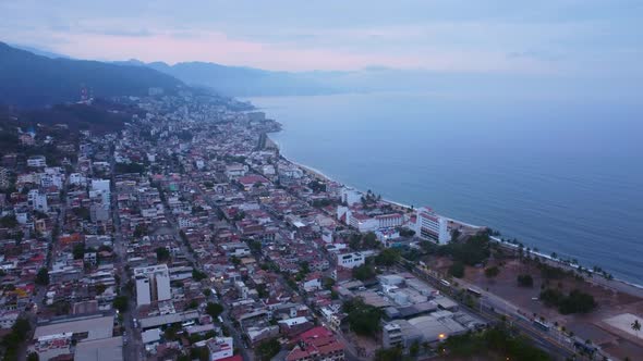 Downtown, Beach and Mountains in Puerto Vallarta