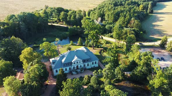 Abgunste manor in Zalenieku parish, Jelgavas region, Latvia, Europe