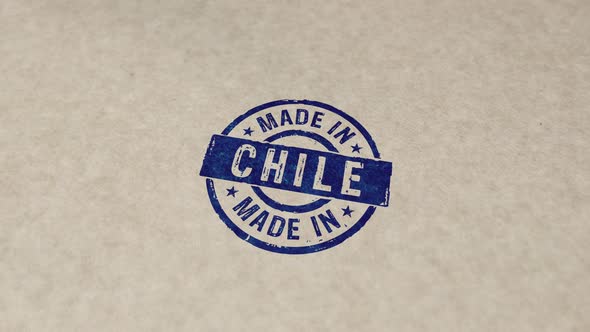 Made in Chile stamp and stamping