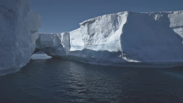 Iceberg Arch Antarctic Ocean Glacier Seascape