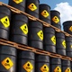 Black Oil Barrels on Loop 4K - VideoHive Item for Sale