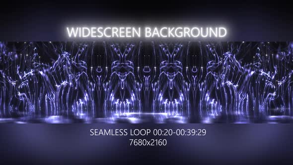 White Show Widescreen Particles