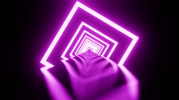 Vj Loop Journey Through The Purple Square Background HD