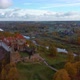 Bauska Medieval Castle Ruins Complex and Park From Above Aerial Shot 4K Video - VideoHive Item for Sale