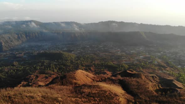 Morning on Mt. Batur in Bali, Indonesia