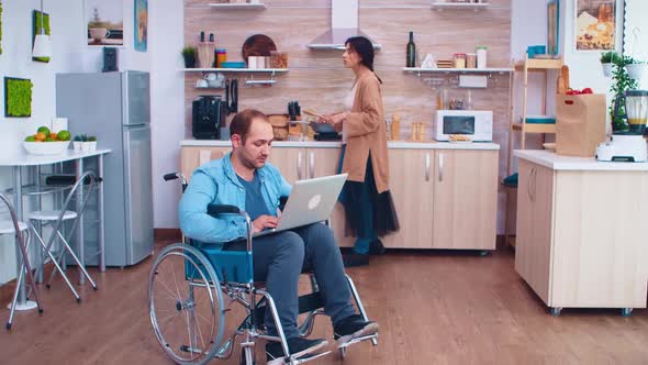 Handicapped Entrepreneur in Wheelchair