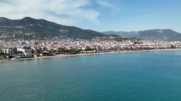 Summer Alanya aerial view 4 K