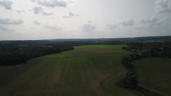 French Vexin Regional Natural Park seen from the sky