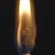 Close up shot of a wooden match flames and blow out - VideoHive Item for Sale