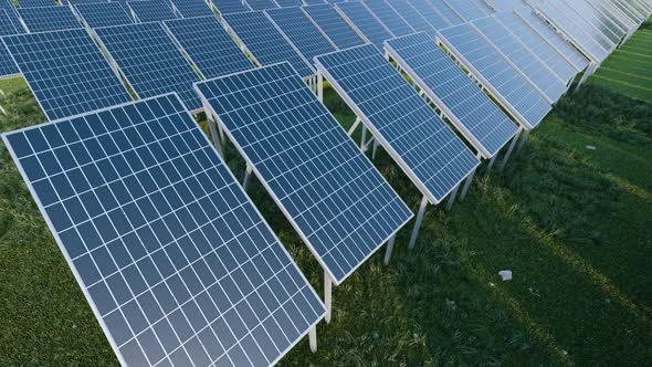 Photovoltaic Power Generation And Blue Sky And Clouds 01