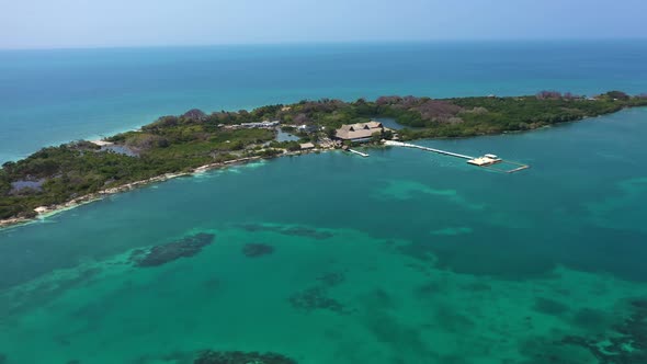 Tropical Island in the Open Ocean