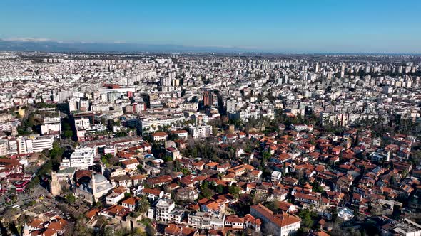 Old Town Aerial View Turkey Antalya 4 K