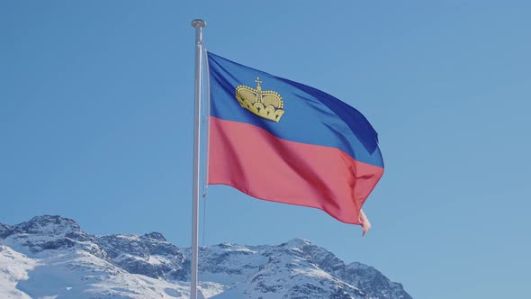 Flag Of Liechtenstein