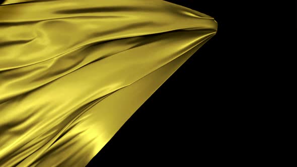 Flowing yellow cloth, Slow Motion