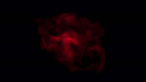 Red smoke effect.