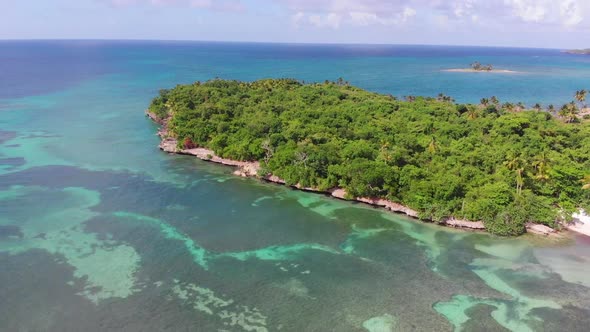 Beach Side With An Island