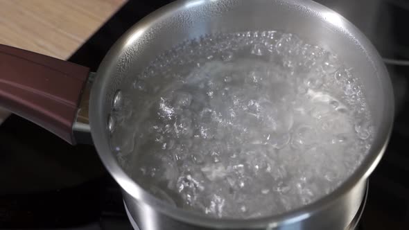 Water Boils in a Pan.