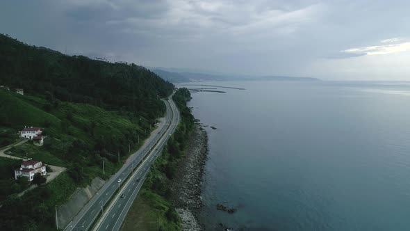 Highway Along The Coast