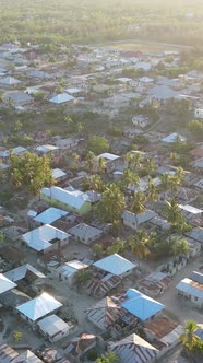 Tanzania  Houses on Zanzibar Island Slow Motion