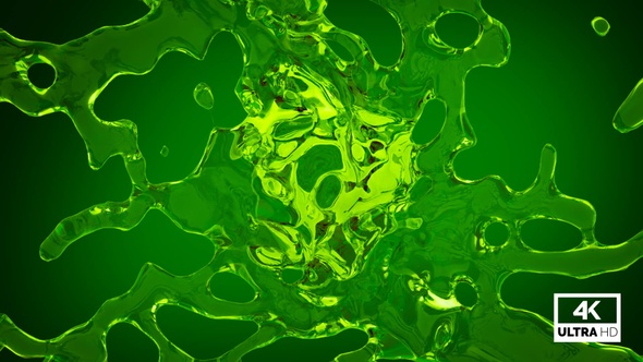 Swirling Splash Of Green Water