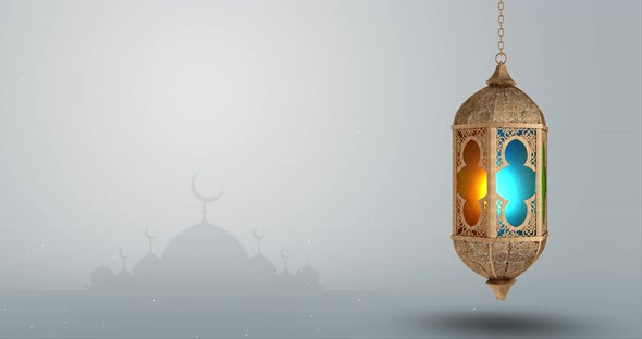 Ramadan lantern arabic culture decoration eid mubarak festival ramzan White Background