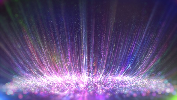 Colorful Particle Streaks Rsing