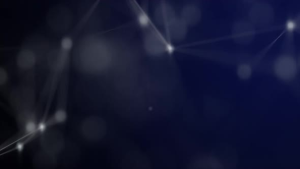 Abstract Digital Connection Moving Dots and Lines alt